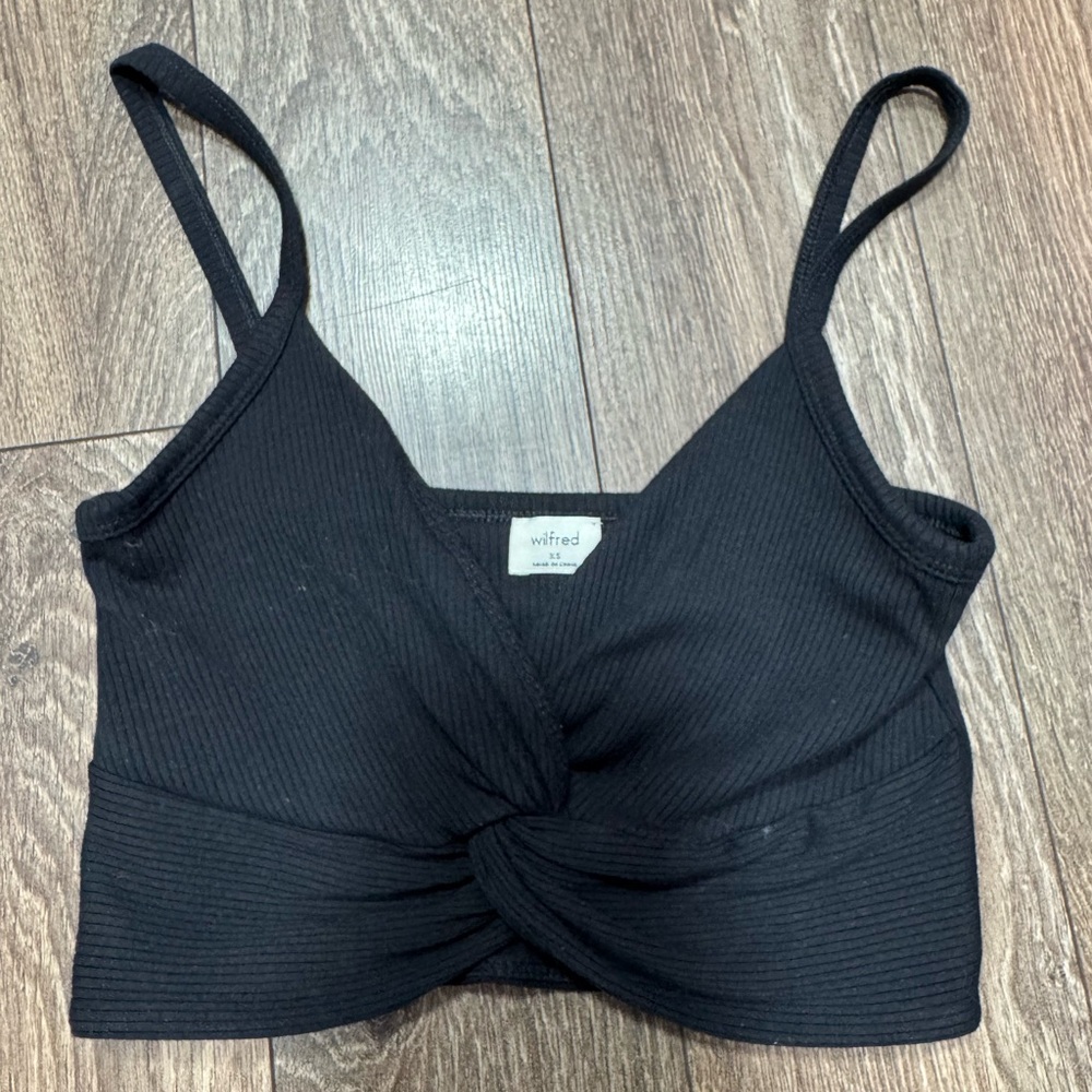 Wilfred Black Twist Front crop